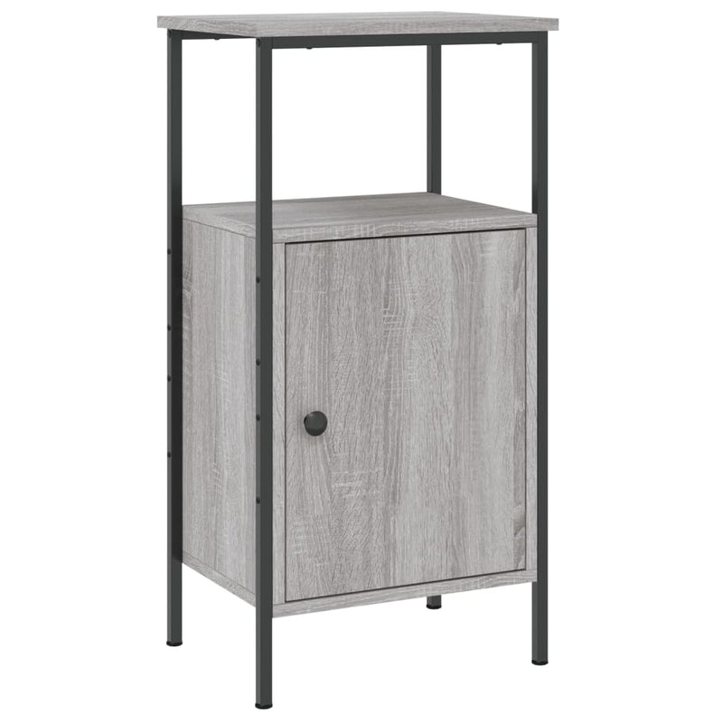 vidaXL 2 db szürke sonoma színű éjjeliszekrény 41 x 31 x 80 cm