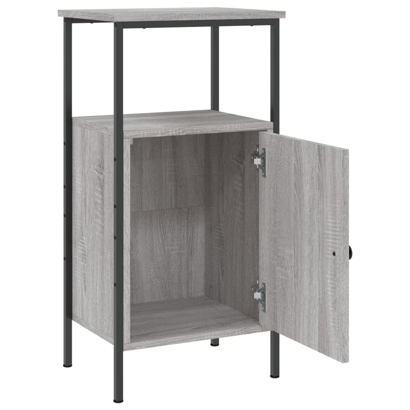 vidaXL 2 db szürke sonoma színű éjjeliszekrény 41 x 31 x 80 cm