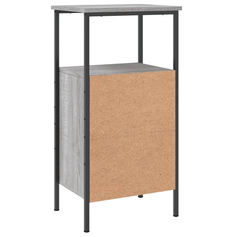 vidaXL 2 db szürke sonoma színű éjjeliszekrény 41 x 31 x 80 cm