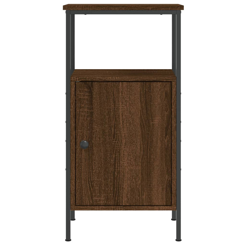 vidaXL barna tölgyszínű szerelt fa éjjeliszekrény 41 x 31 x 80 cm