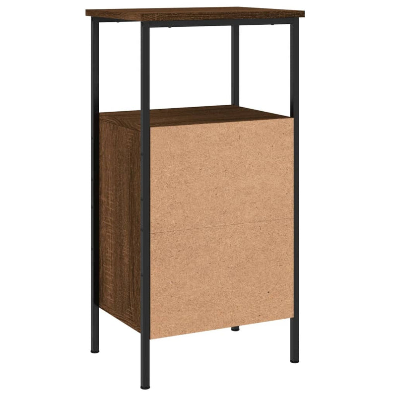 vidaXL barna tölgyszínű szerelt fa éjjeliszekrény 41 x 31 x 80 cm