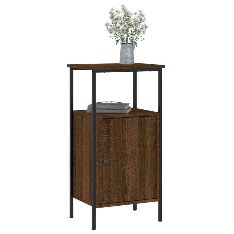 vidaXL 2 db barna tölgyszínű éjjeliszekrény 41 x 31 x 80 cm