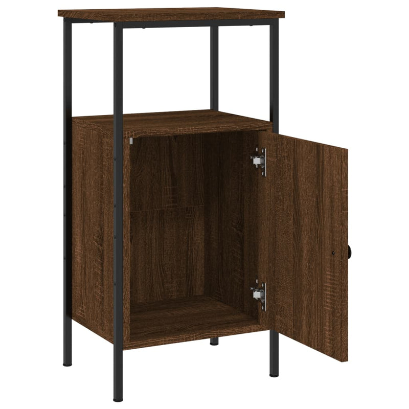 vidaXL 2 db barna tölgyszínű éjjeliszekrény 41 x 31 x 80 cm