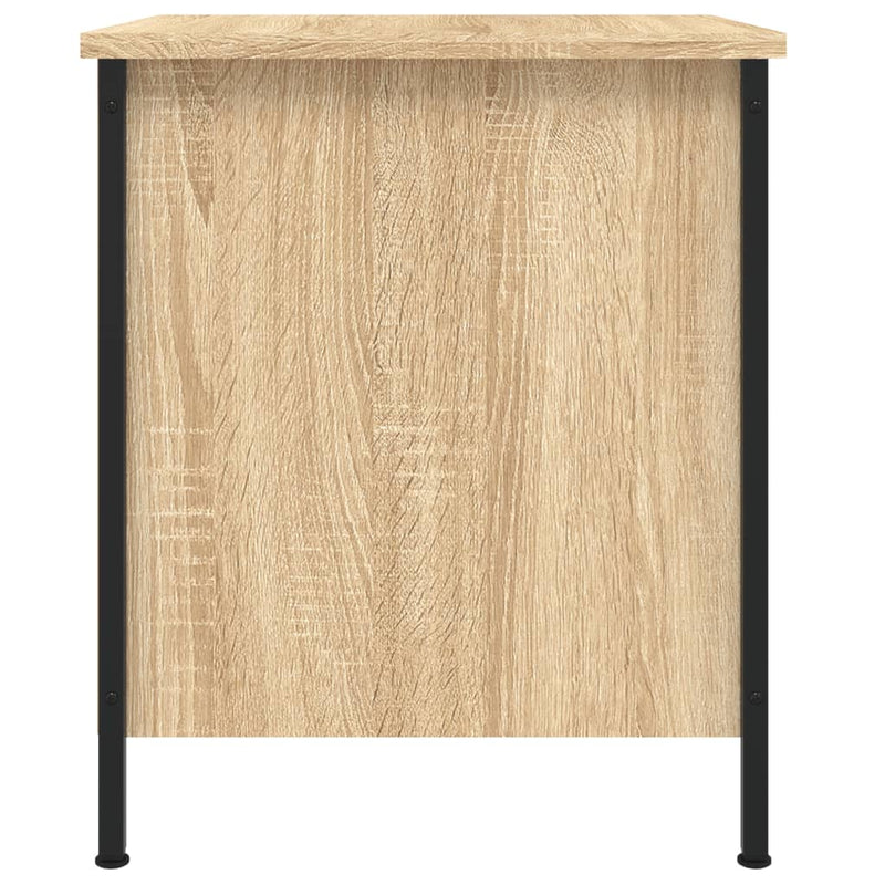 vidaXL 2 db sonoma tölgy színű szerelt fa éjjeliszekrény 40x42x50 cm