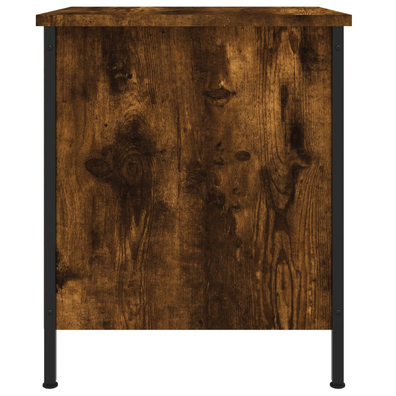 vidaXL 2 db füstös tölgy színű szerelt fa éjjeliszekrény 40x42x50 cm