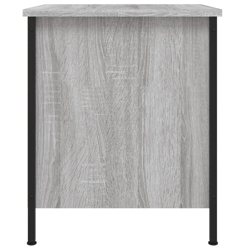 vidaXL 2 db szürke sonoma színű szerelt fa éjjeliszekrény 40x42x50 cm