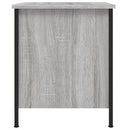 vidaXL 2 db szürke sonoma színű szerelt fa éjjeliszekrény 40x42x50 cm