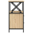 vidaXL 2 db sonoma tölgy színű szerelt fa éjjeliszekrény 34x35,5x70 cm