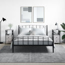 vidaXL 2 db szürke sonoma színű éjjeliszekrény 34x35,5x70 cm