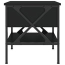 vidaXL 2 db fekete szerelt fa éjjeliszekrény 40 x 42 x 45 cm