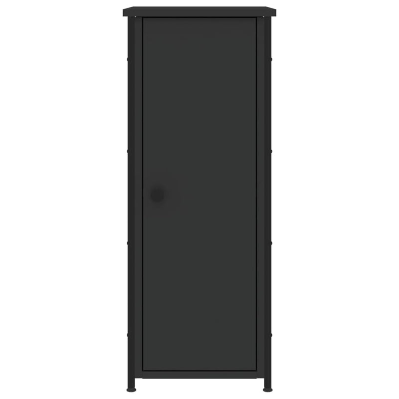 vidaXL 2 db fekete szerelt fa éjjeliszekrény 32 x 42 x 80 cm