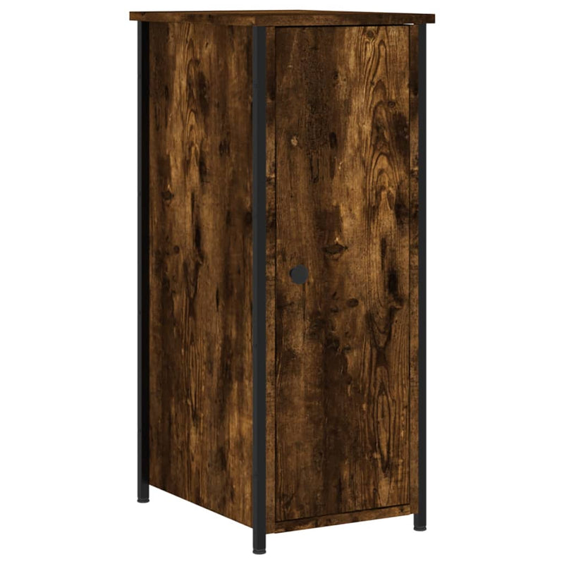 vidaXL 2 db füstös tölgy színű szerelt fa éjjeliszekrény 32x42x80 cm