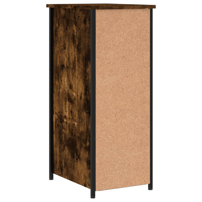 vidaXL 2 db füstös tölgy színű szerelt fa éjjeliszekrény 32x42x80 cm