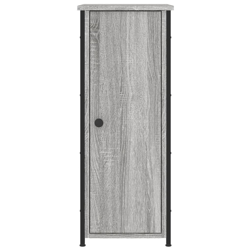 vidaXL 2 db szürke sonoma színű szerelt fa éjjeliszekrény 32x42x80 cm