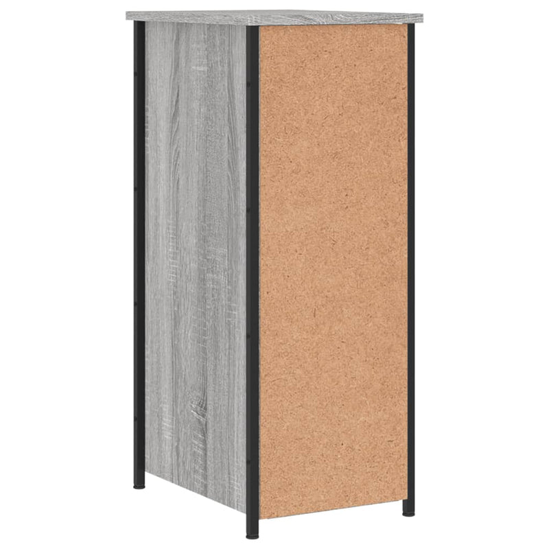 vidaXL 2 db szürke sonoma színű szerelt fa éjjeliszekrény 32x42x80 cm