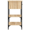 vidaXL 2 db sonoma tölgy színű szerelt fa éjjeliszekrény 34x36x70 cm