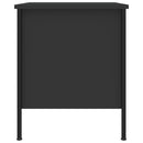 vidaXL 2 db fekete szerelt fa éjjeliszekrény 40x42x50 cm