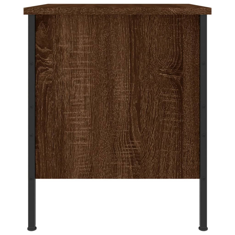 vidaXL 2 db barna tölgyszínű szerelt fa éjjeliszekrény 40x42x50 cm