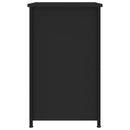 vidaXL 2 db fekete szerelt fa éjjeliszekrény 40x36x60 cm