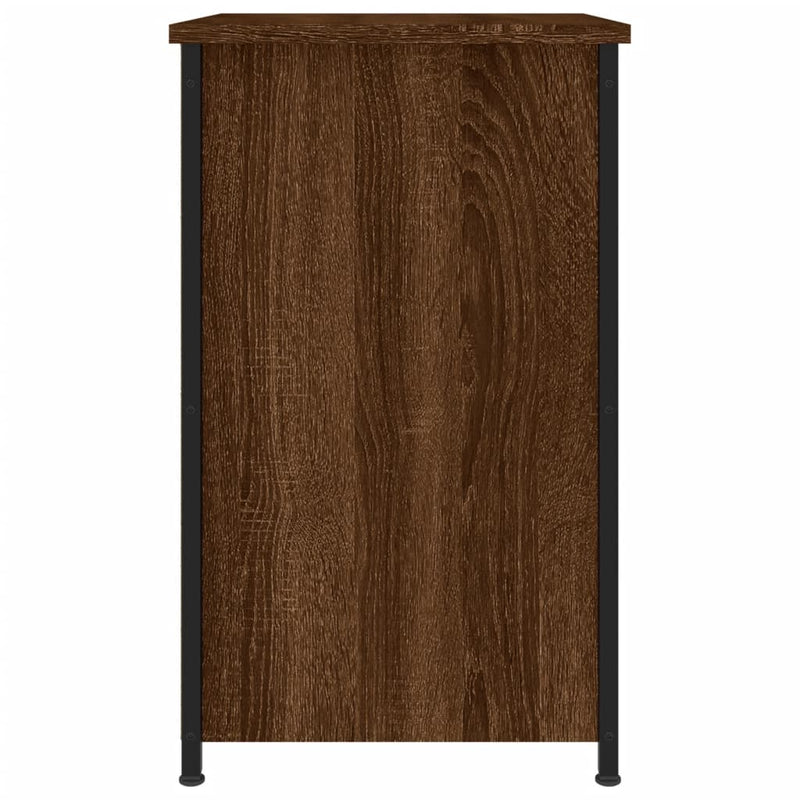 vidaXL 2 db barna tölgyszínű szerelt fa éjjeliszekrény 40x36x60 cm
