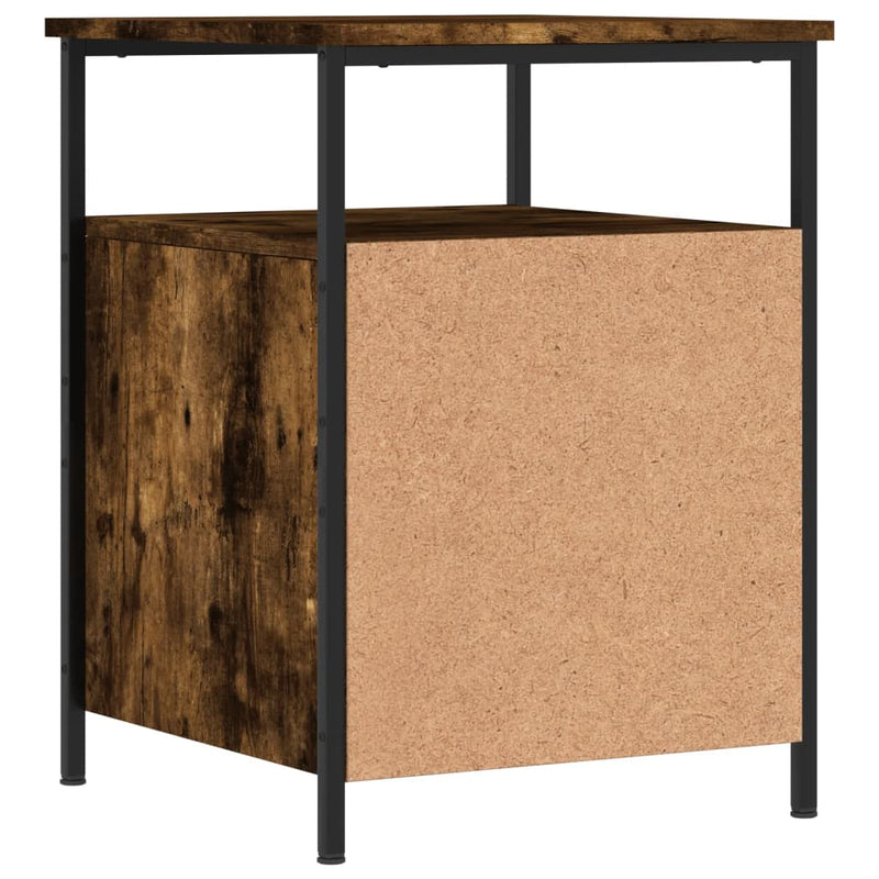 vidaXL 2 db füstös tölgy színű szerelt fa éjjeliszekrény 44x45x60 cm