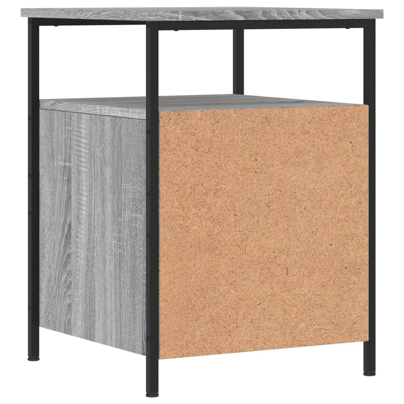 vidaXL 2 db szürke sonoma színű éjjeliszekrény 44x45x60 cm