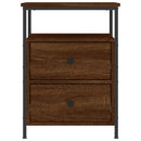 vidaXL barna tölgyszínű szerelt fa éjjeliszekrény 44x45x60 cm
