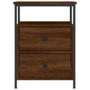 vidaXL 2 db barna tölgyszínű éjjeliszekrény 44x45x60 cm