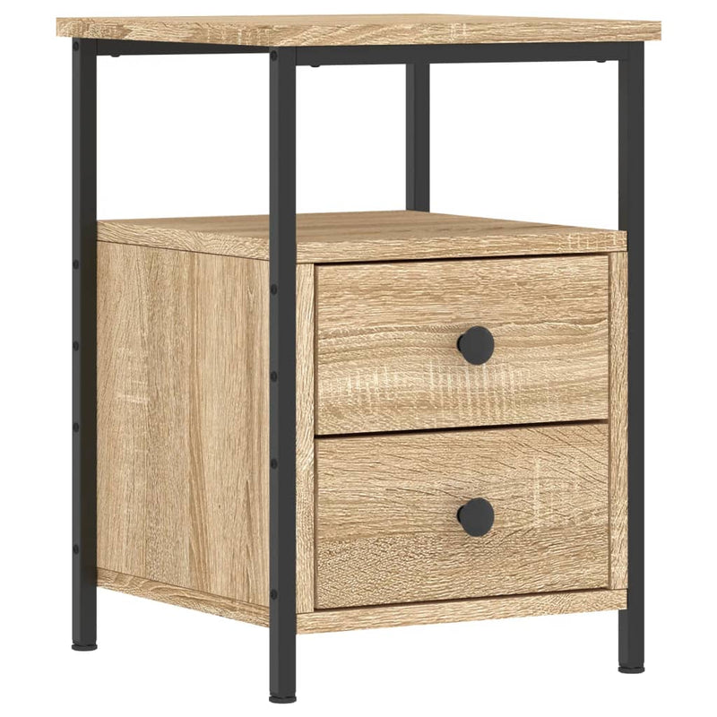 vidaXL 2 db sonoma tölgy éjjeliszekrény 34x35,5x50 cm