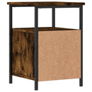 vidaXL füstös tölgy színű szerelt fa éjjeliszekrény 34x35,5x50 cm