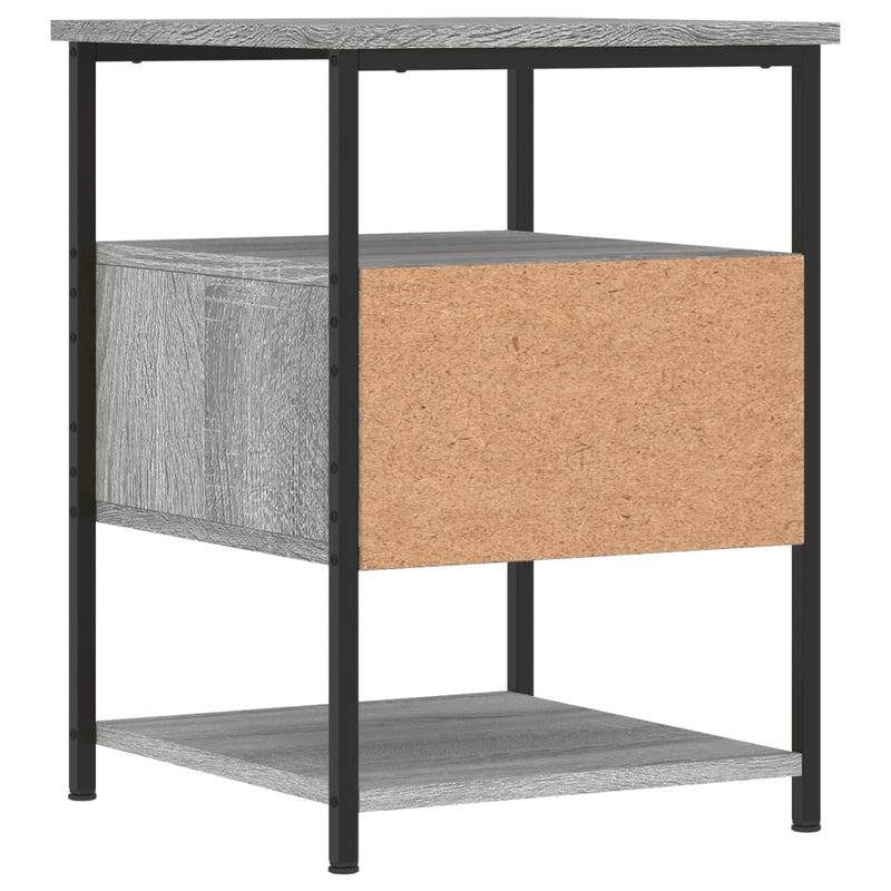 vidaXL 2 db szürke sonoma színű éjjeliszekrény 40x42x56 cm