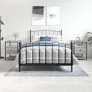 vidaXL 2 db szürke sonoma színű éjjeliszekrény 40x42x56 cm