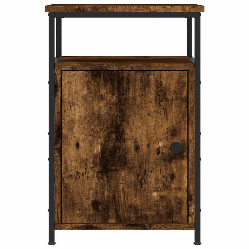 vidaXL 2 db füstös tölgy színű szerelt fa éjjeliszekrény 40x42x60 cm