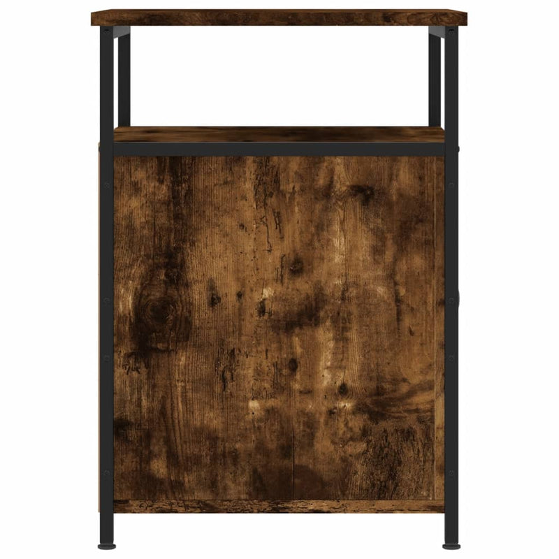 vidaXL 2 db füstös tölgy színű szerelt fa éjjeliszekrény 40x42x60 cm
