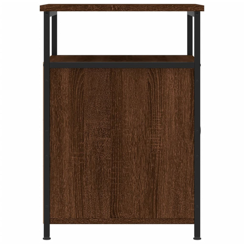 vidaXL 2 db barna tölgyszínű szerelt fa éjjeliszekrény 40 x 42 x 60 cm