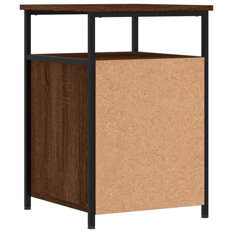vidaXL 2 db barna tölgyszínű szerelt fa éjjeliszekrény 40 x 42 x 60 cm