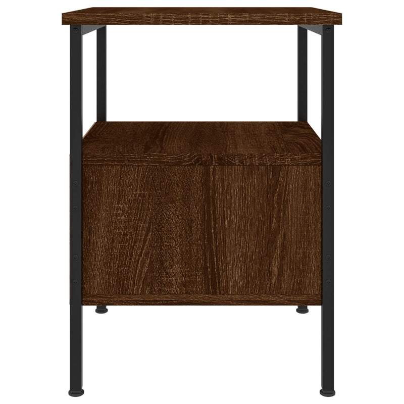 vidaXL 2 db barna tölgyszínű éjjeliszekrény 34x36x50 cm