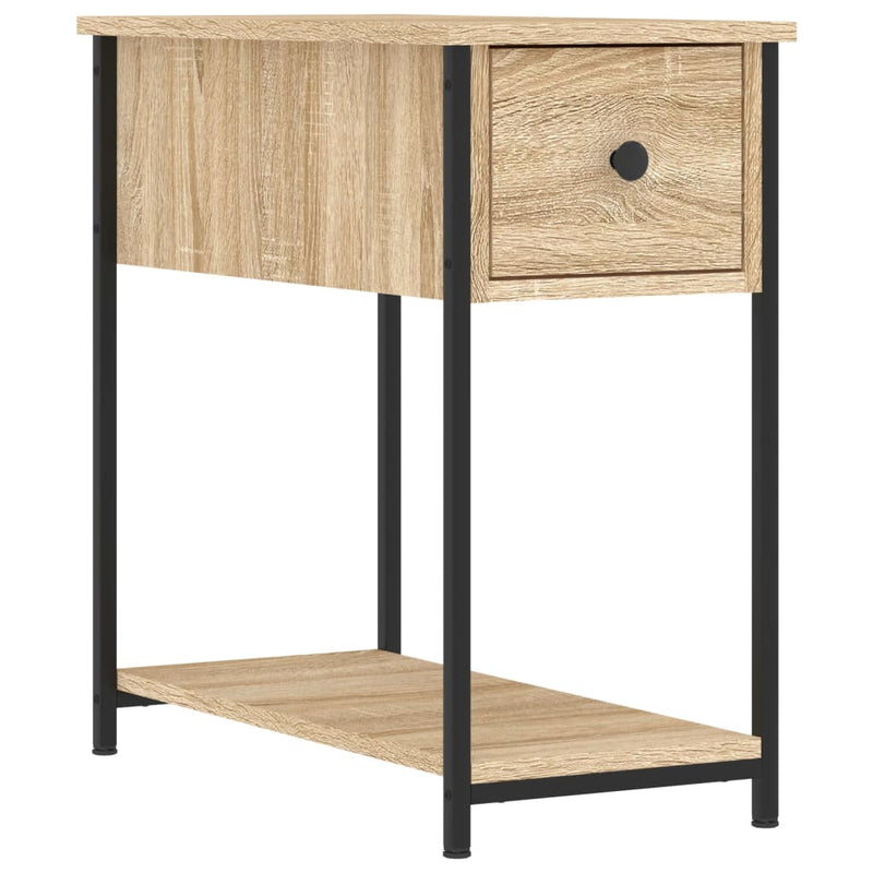 vidaXL 2 db sonoma tölgy színű szerelt fa éjjeliszekrény 30x60x60 cm