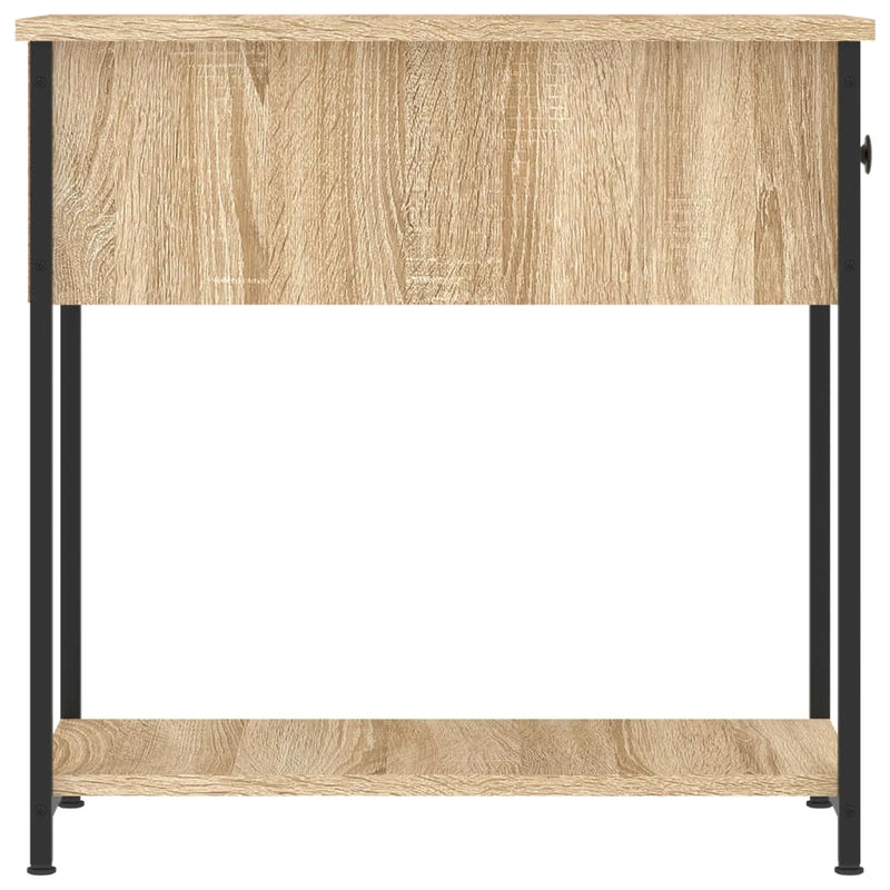 vidaXL 2 db sonoma tölgy színű szerelt fa éjjeliszekrény 30x60x60 cm