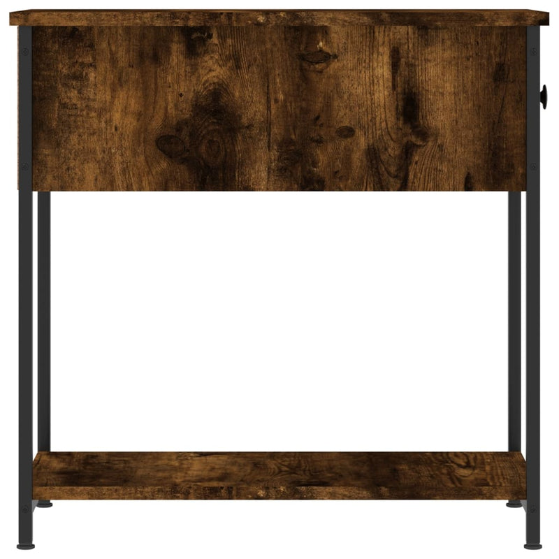 vidaXL füstös tölgy színű szerelt fa éjjeliszekrény 30x60x60 cm