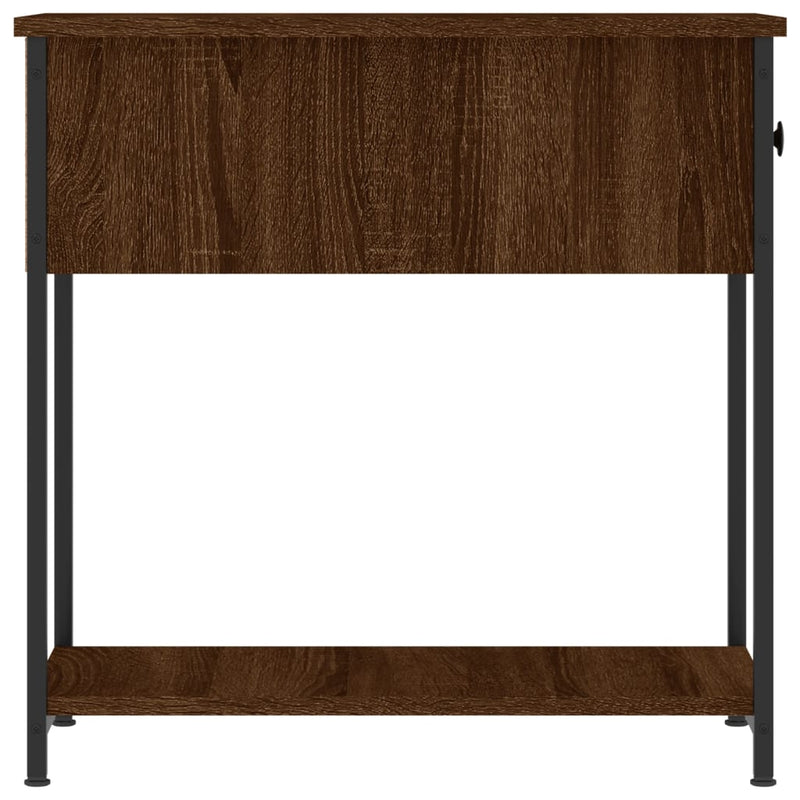 vidaXL barna tölgyszínű szerelt fa éjjeliszekrény 30x60x60 cm