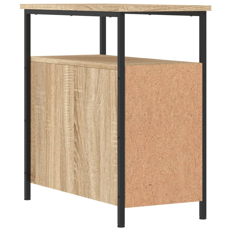 vidaXL 2 db sonoma tölgy színű szerelt fa éjjeliszekrény 30x60x60 cm