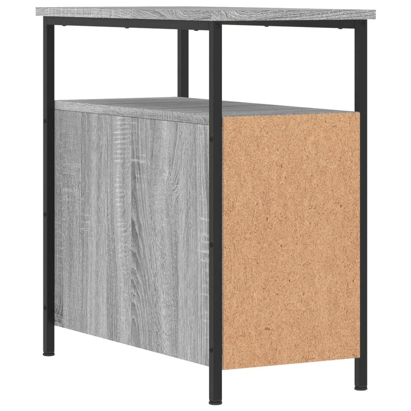 vidaXL szürke sonoma színű szerelt fa éjjeliszekrény 30x60x60 cm