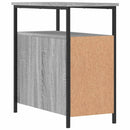 vidaXL 2 db szürke-sonoma színű szerelt fa éjjeliszekrény 30x60x60 cm