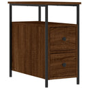 vidaXL 2 db barna tölgyszínű szerelt fa éjjeliszekrény 30x60x60 cm