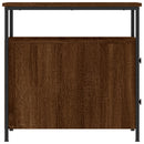 vidaXL 2 db barna tölgyszínű szerelt fa éjjeliszekrény 30x60x60 cm
