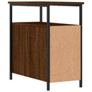 vidaXL 2 db barna tölgyszínű szerelt fa éjjeliszekrény 30x60x60 cm