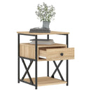 vidaXL sonoma tölgy színű szerelt fa éjjeliszekrény 40x42x55 cm