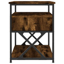 vidaXL füstös tölgy színű szerelt fa éjjeliszekrény 40x42x55 cm