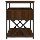 vidaXL 2 db barna tölgyszínű szerelt fa éjjeliszekrény 40x42x55 cm